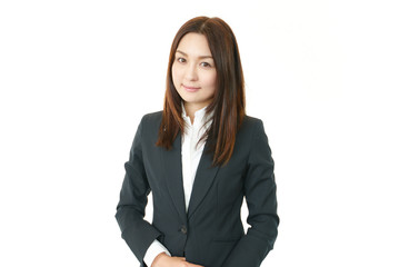 Obraz premium 微笑む受付嬢