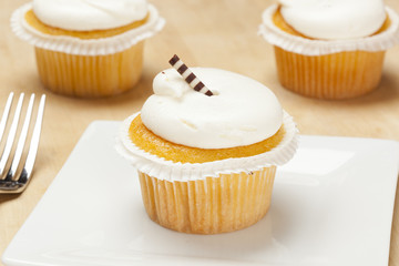 Vanilla Frosted Cupcake