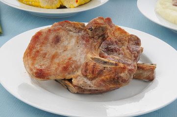 Grilled pork chops