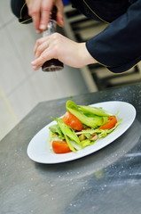chef preparing meal