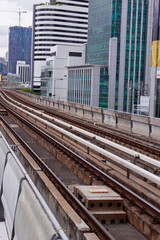 Naklejka premium Sky train in Bangkok 