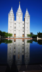 The Beautiful Mormon temple in Salt Lake, Utah