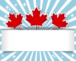 Canada Day banner.