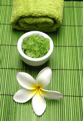 set of objects for body care and relaxation