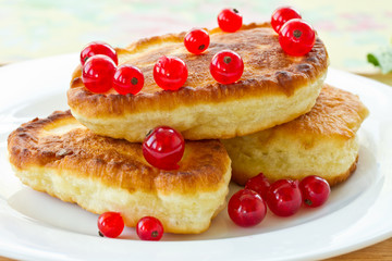 pancakes with red currants