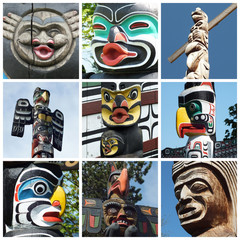 Totempfähle Totem Poles Totems