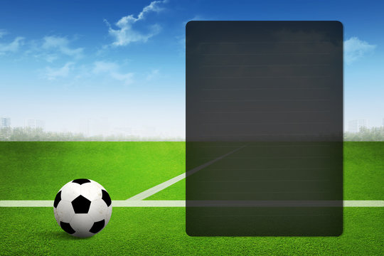 Soccer abstract background with page presentation