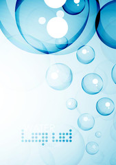 Bubbles in deep water background
