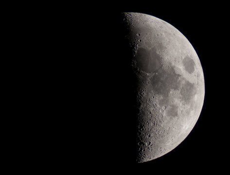 the moon by telescope
