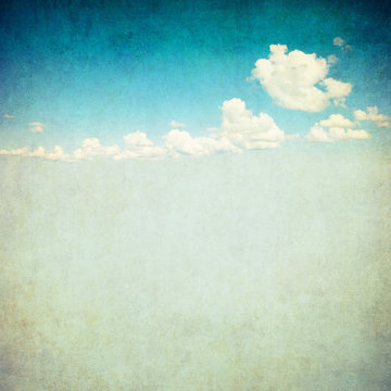 Fototapeta retro obraz pochmurnego nieba