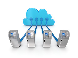 Cloud computing concept.