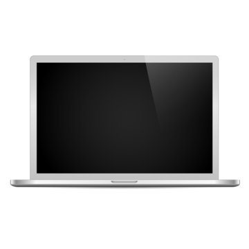 Laptop isolated 2 on white