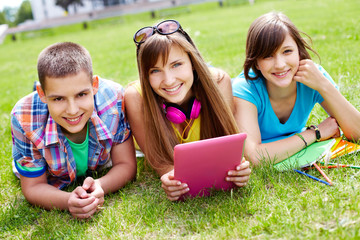 Fototapeta premium Students at leisure