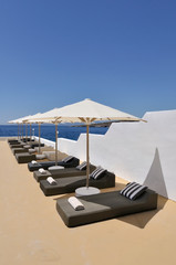 chaise lounges