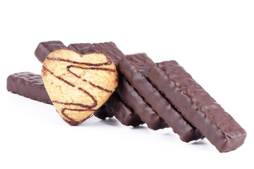 Schokoschnitten mit Herz