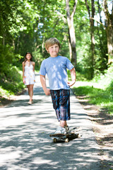 boy with a scateboard