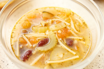 soup with pasta