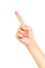 Hand pointing