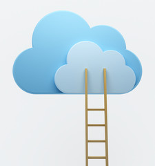 Clouds and ladder