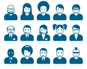 Simple people avatars