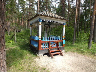 Cabin with crucifix (Latvia, Latgale)