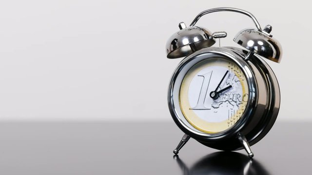 tickende Uhr des Euro