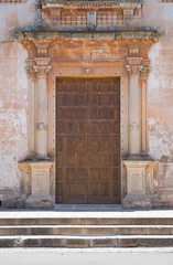 Fototapeta na wymiar Kościół Matki Bożej Łaskawej. Soleto. Apulia. Włochy.