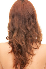 Fototapeta premium woman with long hair from the back