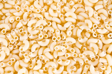 pasta in the shape of horns texture