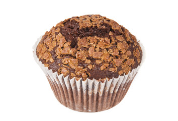 chocolate cake isolated