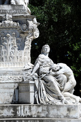 Rom Villa Borghese Goethe Denkmal Detail