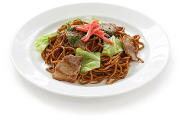 yakisoba, japanese stir-fried noodles