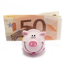 cochon économie billet d'euro