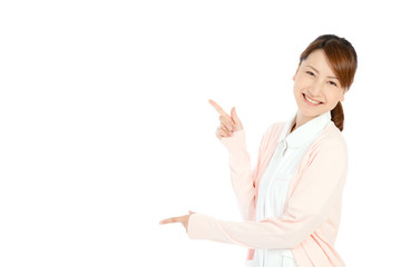 Beautiful young nurse. Portrait of asian