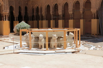 Alhambra, Patiodei Leoni, restauro