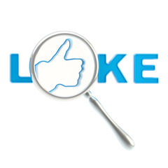 Thumb like symbol under the magnifier