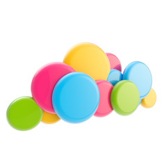 Cloud computing technology colorful icon