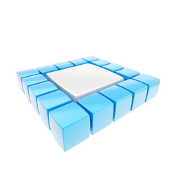 Abstract square copyspace background