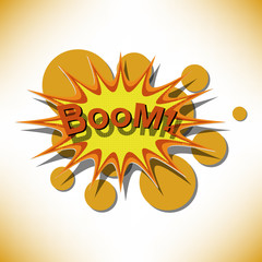 Bang. Comic book explosion.