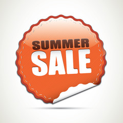 Summer sale glossy sticker