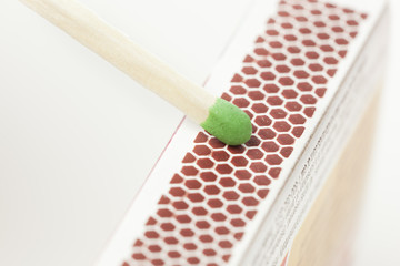 Green Wooden Matches