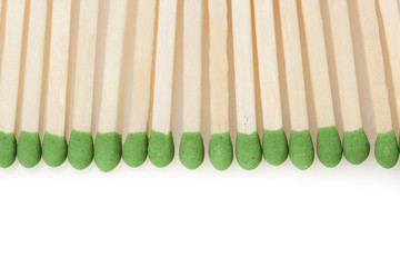 Green Wooden Matches