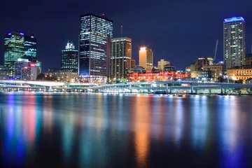 Foto auf Acrylglas Brisbane bei Nacht © p a w e l