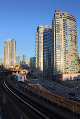 Fototapeta na wymiar Downtown Vancouver, Commuter Rail