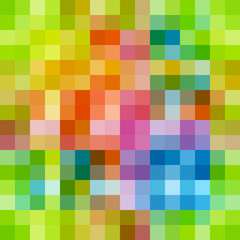 Multicolored squares pattern