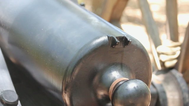Muzzle Loaded Cannon Fuse Hole After Firing