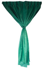 beautiful green cloth curtains