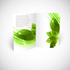 abstract fold brochure leaf vector