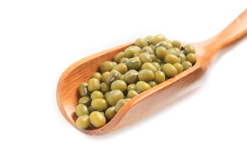 Haricot mungo et cuillère