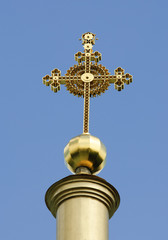 Fototapeta na wymiar Krzyż Katedra Svyato-Uspenskiy. Ukraina. Połtawa